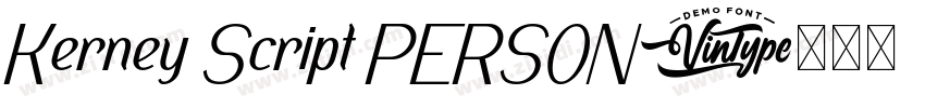 Kerney Script PERSON字体转换